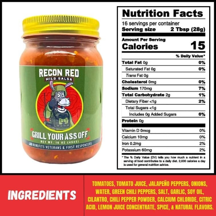 Recon Red Mild Salsa - BBQRubs.com