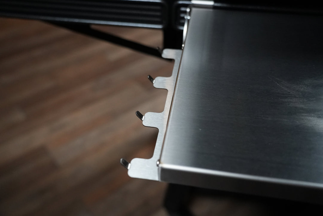 Recteq RT-800 / Deck Boss 800 | Pimp My Grill® Tactical Stainless Folding Front Shelf