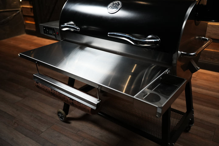 Recteq RT-700 / RT-680 | Pimp My Grill® Tactical Stainless Folding Front Shelf