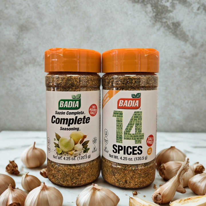 Badia No Sodium Complete Seasoning & 14 Spices Blend Bundle