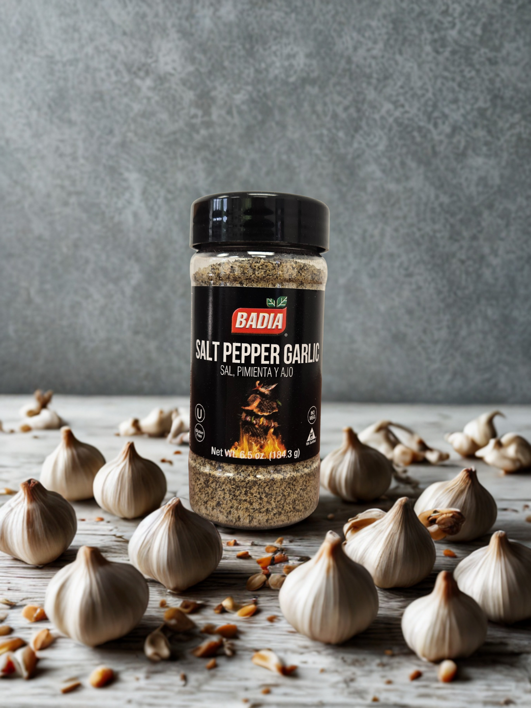 Badia Coffee Pepper Rub, Roasted Garlic, Butter Steak & Salt Pepper Garlic Bundle