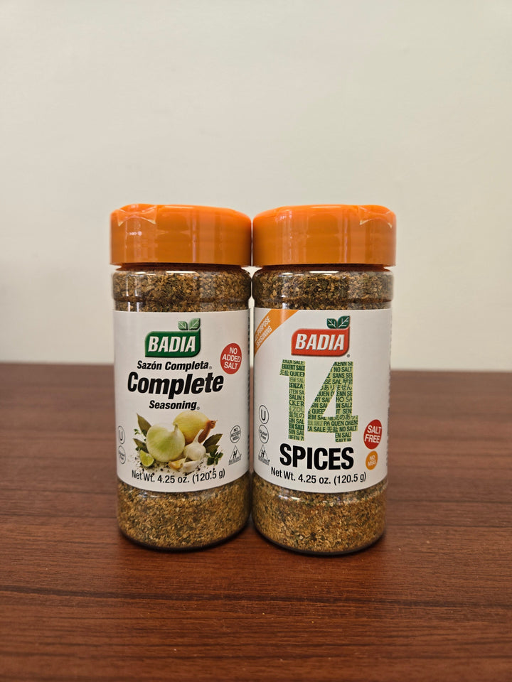 Badia No Sodium Complete Seasoning & 14 Spices Blend Bundle