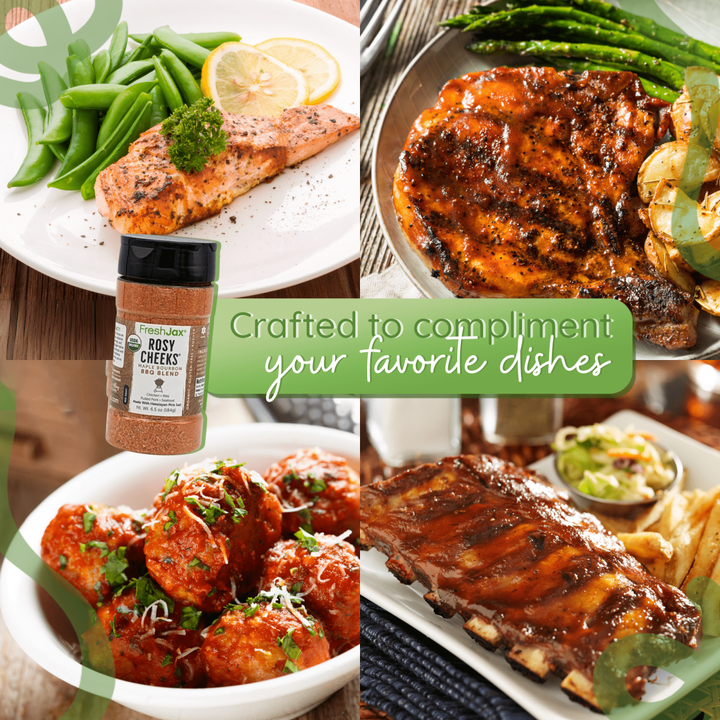Rosy Cheeks Maple Bourbon BBQ Blend – Low Sodium Sweet & Smoky Seasoning - BBQRubs.com