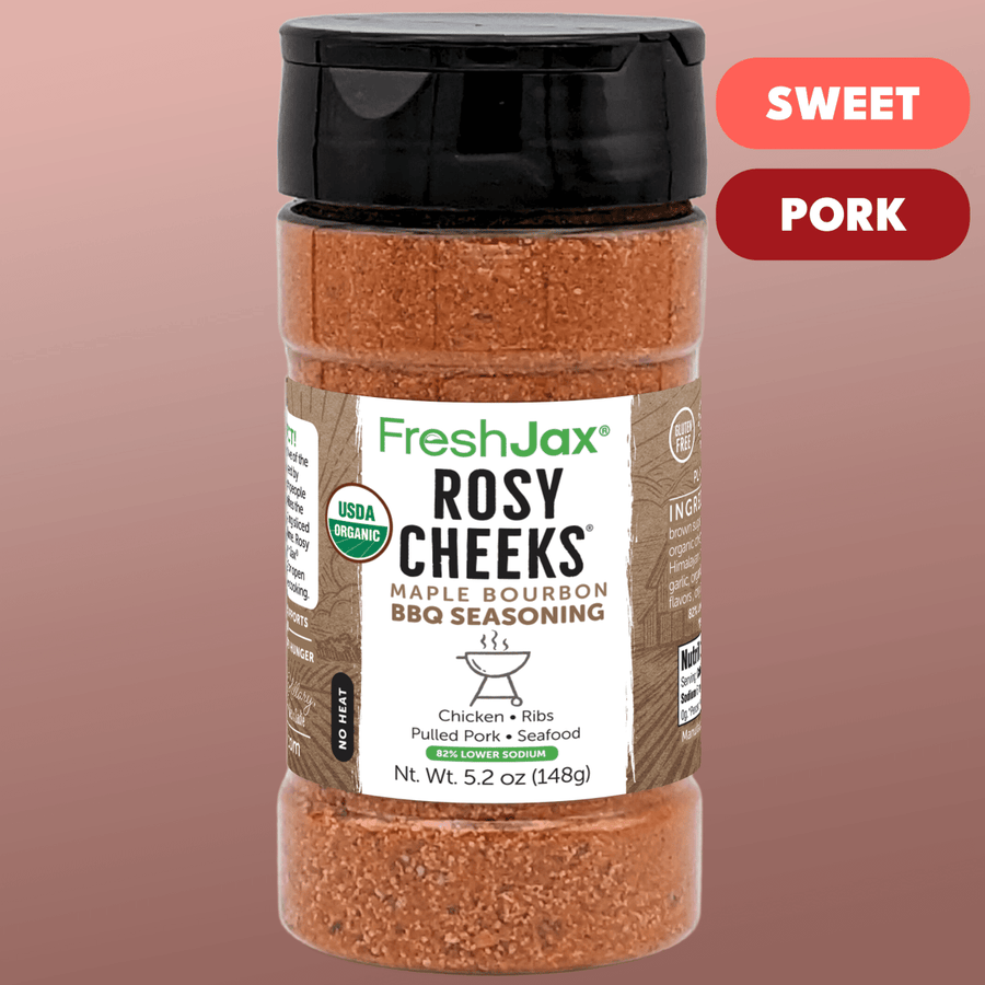 Rosy Cheeks Maple Bourbon BBQ Blend – Low Sodium Sweet & Smoky Seasoning - BBQRubs.com