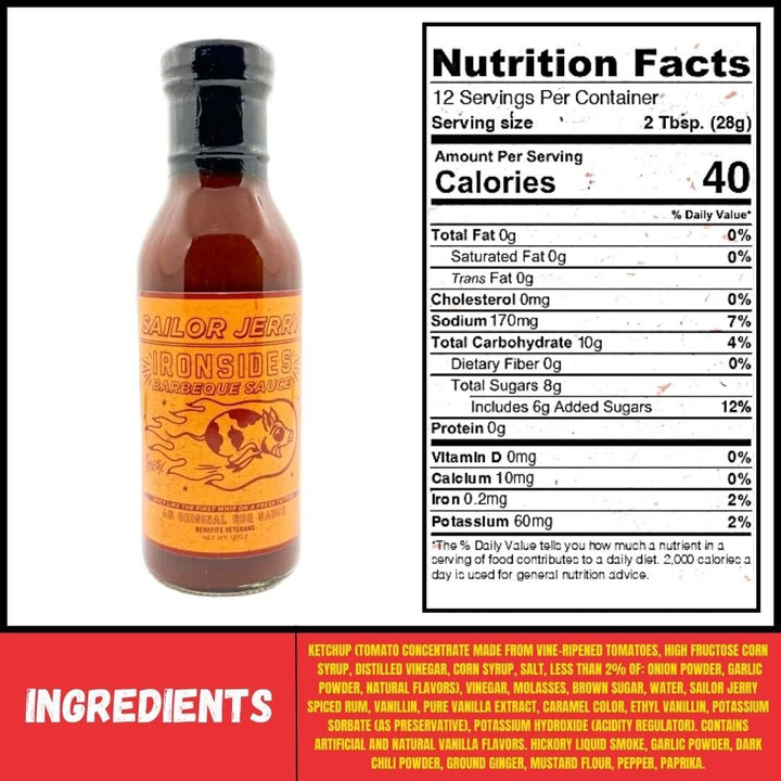 Sailor Jerry® Ironsides BBQ Sauce - BBQRubs.com