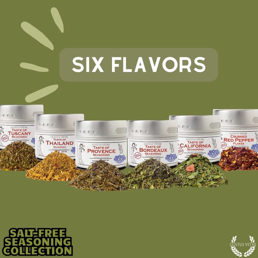 Salt-Free Seasoning Gift Collection - 6 Tins - BBQRubs.com