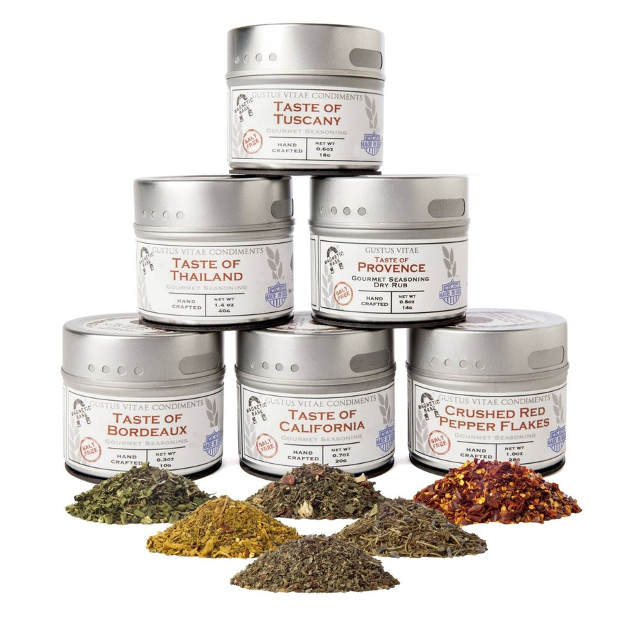 Salt-Free Seasoning Gift Collection - 6 Tins - BBQRubs.com