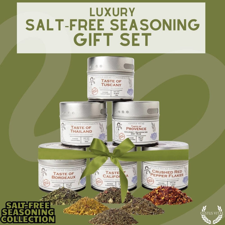Salt-Free Seasoning Gift Collection - 6 Tins - BBQRubs.com