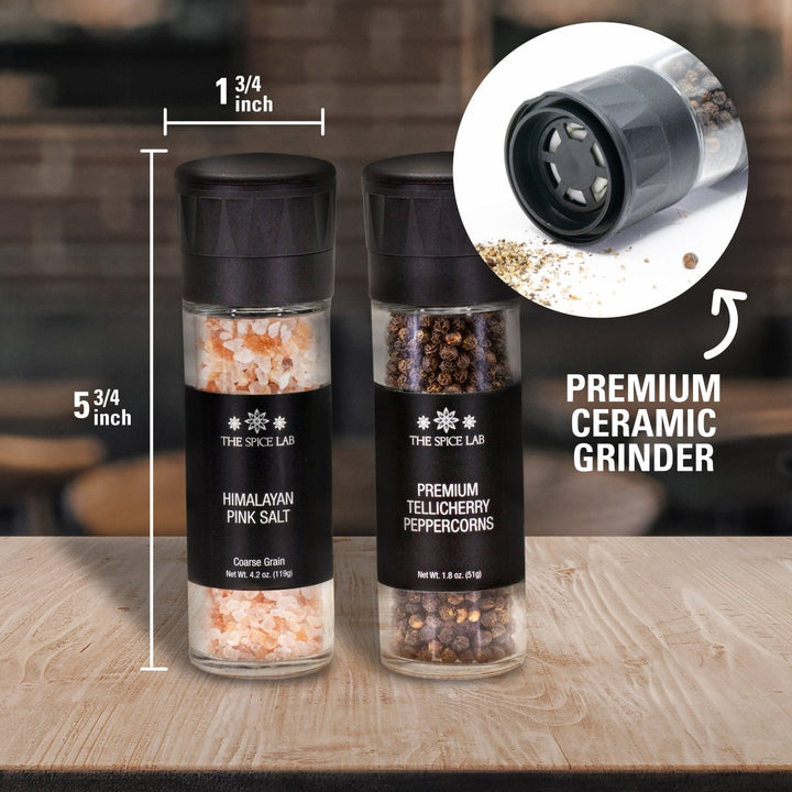 Salt & Peppercorn with Grinders - 4 Pack - BBQRubs.com