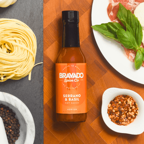 SERRANO & BASIL HOT SAUCE - BBQRubs.com