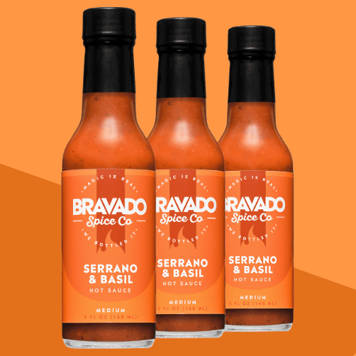 SERRANO & BASIL HOT SAUCE - BBQRubs.com