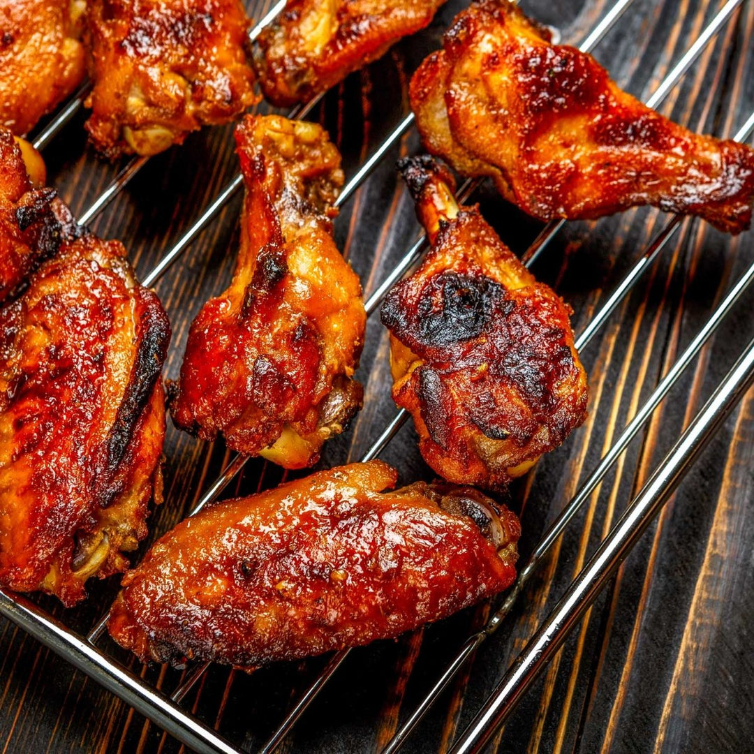 Slow Smoked BBQ Chicken Wings – Naked, Jalapeño Honey or Garlic Parmesan - BBQRubs.com