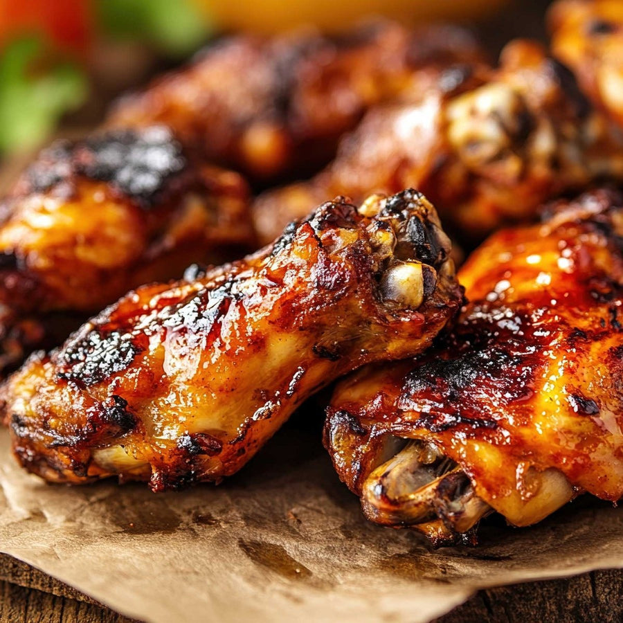 Slow Smoked BBQ Chicken Wings – Naked, Jalapeño Honey or Garlic Parmesan - BBQRubs.com
