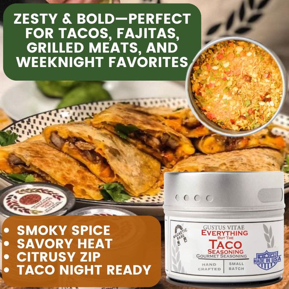 Snack Time Celebrations: Made in the USA Signature Spices | Gift Packaged Seasoning Collection | Set of 6