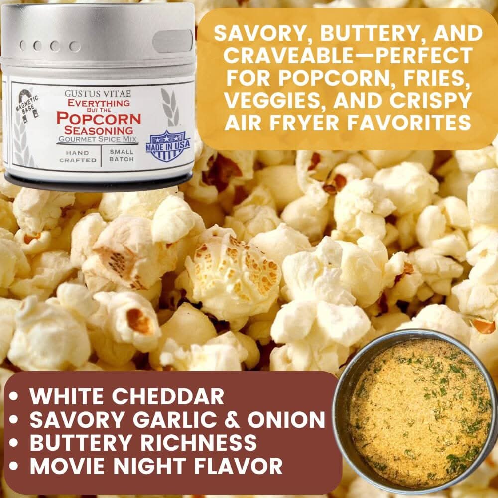 Snack Time Celebrations: Made in the USA Signature Spices | Gift Packaged Seasoning Collection | Set of 6