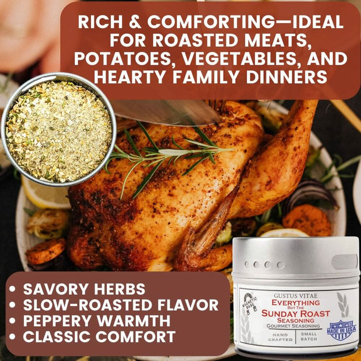 Snack Time Celebrations: Made in the USA Signature Spices | Gift Packaged Seasoning Collection | Set of 6