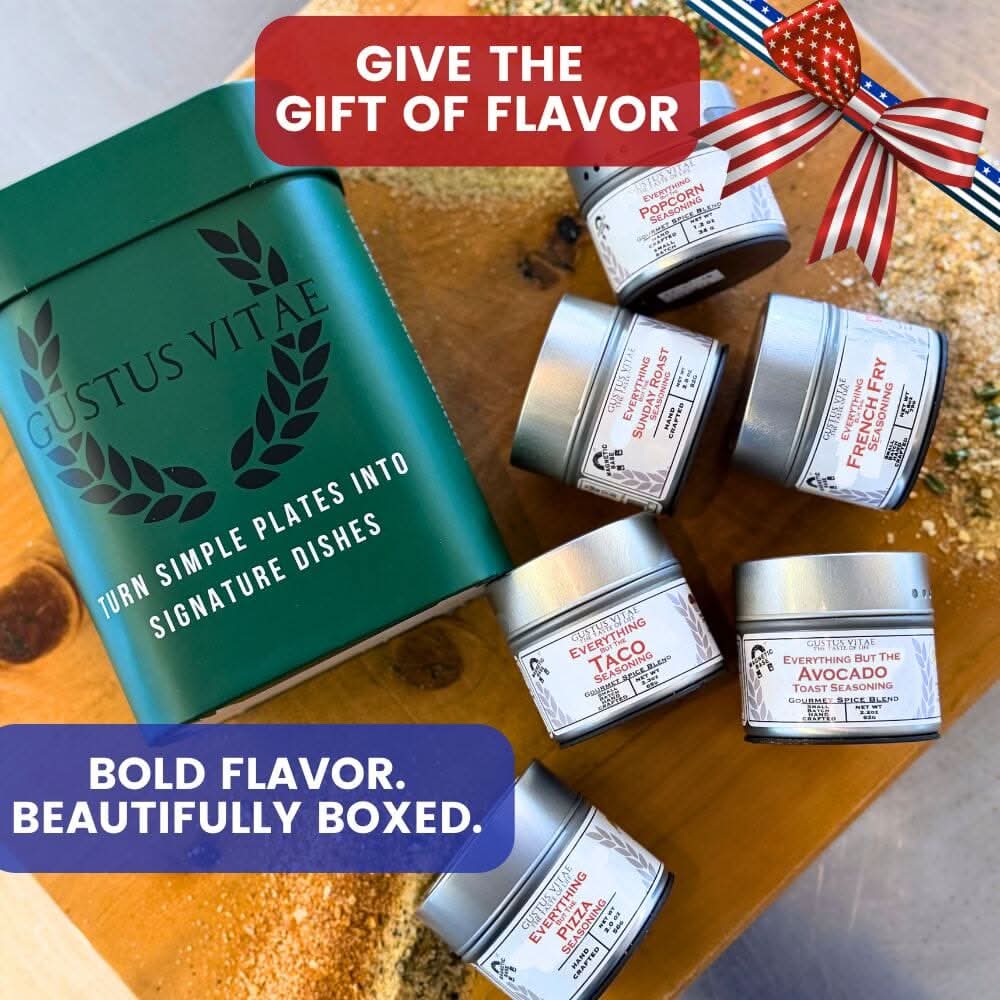 Snack Time Celebrations: Made in the USA Signature Spices | Gift Packaged Seasoning Collection | Set of 6