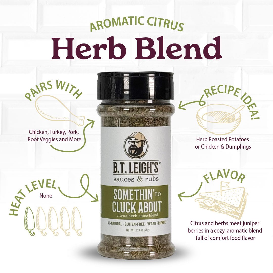 Somethin' To Cluck About - Aromatic Citrus Herb Blend - BBQRubs.com