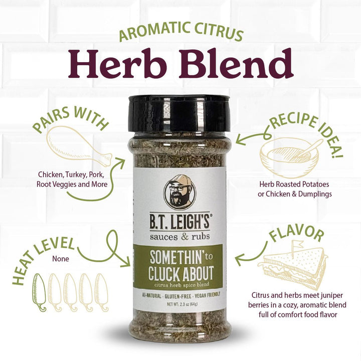 Somethin' To Cluck About - Aromatic Citrus Herb Blend - BBQRubs.com