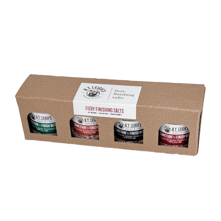 Somethin' to Finish With Gift Box - Fiery Finishing Salts - BBQRubs.com
