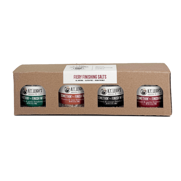 Somethin' to Finish With Gift Box - Fiery Finishing Salts - BBQRubs.com
