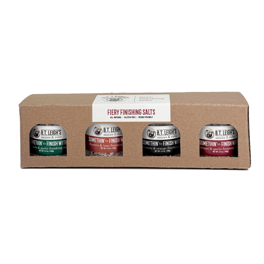 Somethin' to Finish With Gift Box - Fiery Finishing Salts - BBQRubs.com