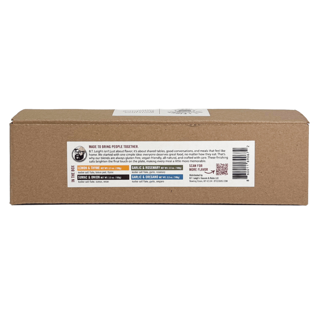 Somethin' to Finish With Gift Box - Gourmet Finishing Salts - BBQRubs.com