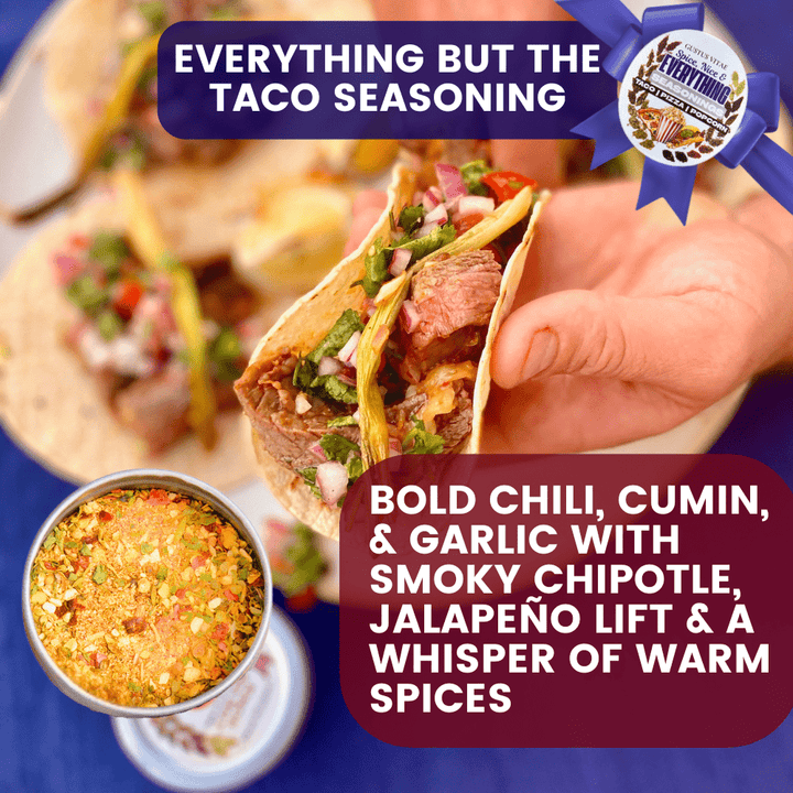 Spice, Nice & Everything Seasonings: Taco, Pizza, Popcorn | Gift Pack Set of 3