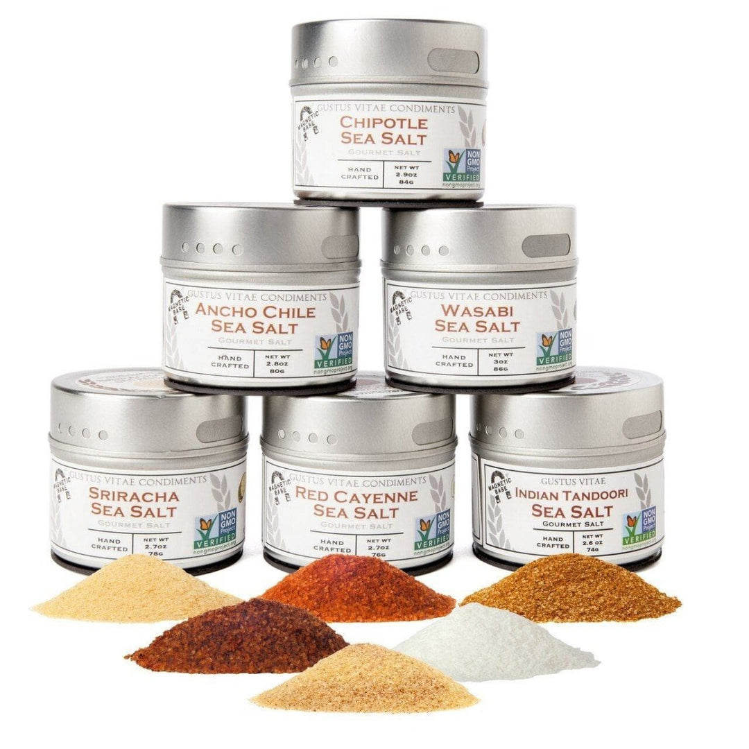 Spicy Sea Salts - 6 Tins - BBQRubs.com