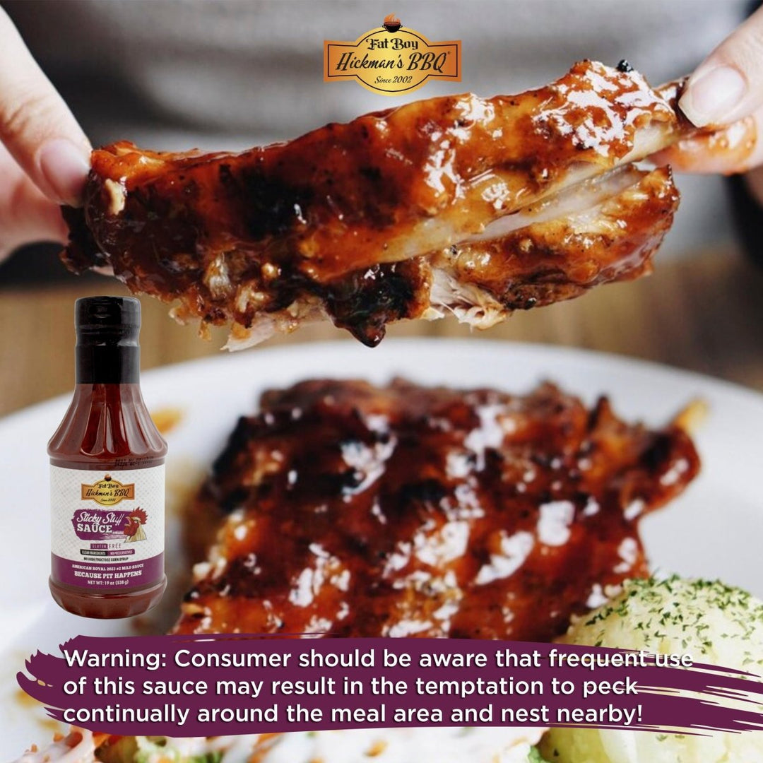 Sticky Stuff Gluten Free Natural BBQ Sauce 19 oz - Pack of 2 - BBQRubs.com