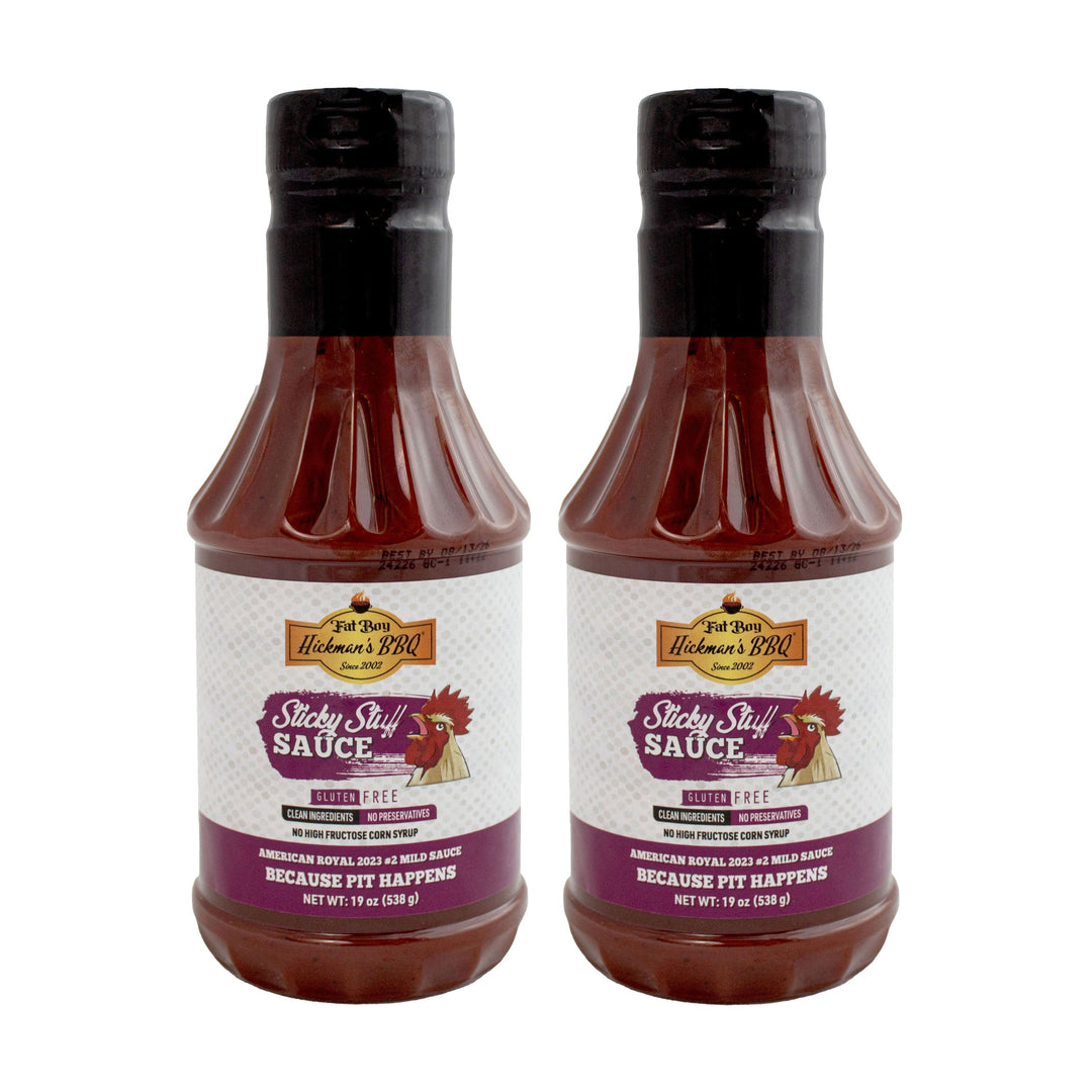 Sticky Stuff Gluten Free Natural BBQ Sauce 19 oz - Pack of 2