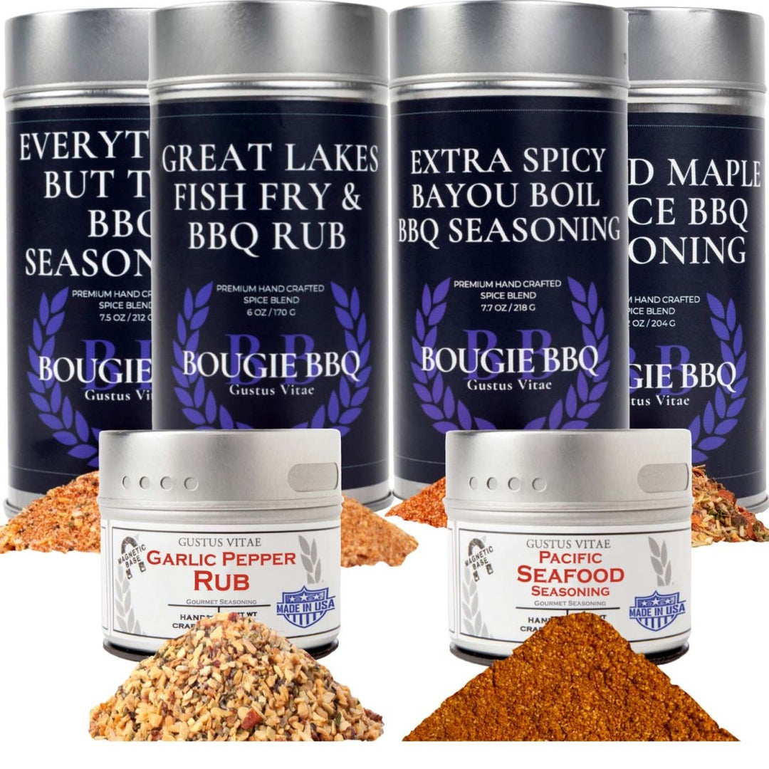 Superb For Seafood | Complete 6 Pack Collection | Gourmet Seasonings and Rubs For Fish & Seafood - BBQRubs.com