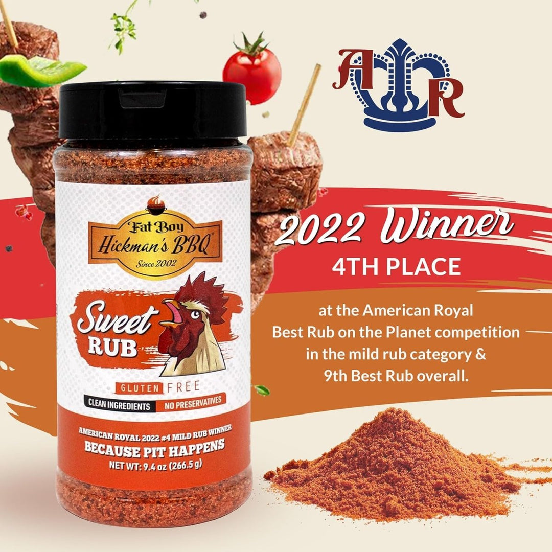 Sweet Natural Gluten Free BBQ Rub 9.4 oz - BBQRubs.com