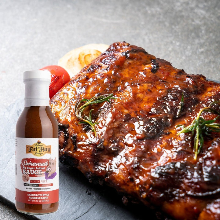 Swinewaush No Sugar Added Gluten Free Natural BBQ Sauce 13 oz - BBQRubs.com