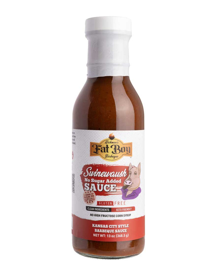 Swinewaush No Sugar Added Gluten Free Natural BBQ Sauce 13 oz - Pack of 2 - BBQRubs.com