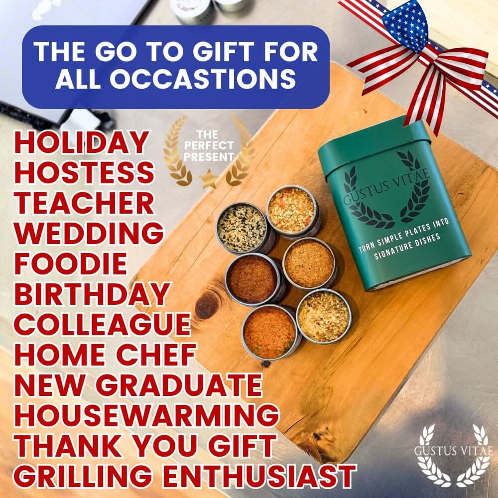 Taste of America: Classic USA Flavor Favorites | Gift Packaged Seasoning Collection | Set of 6