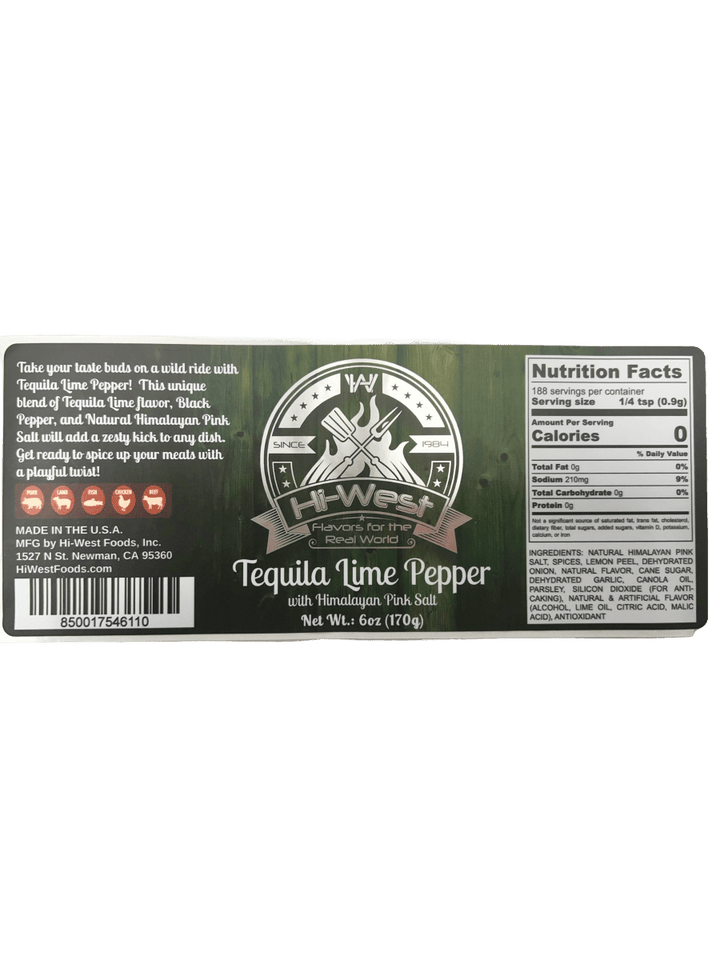 Tequila Lime Pepper Seasoning - BBQRubs.com