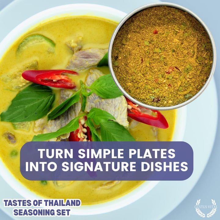 Thai Seasoning Gift Set - Tastes of Thailand - Artisanal Spice Blends Six Pack - BBQRubs.com