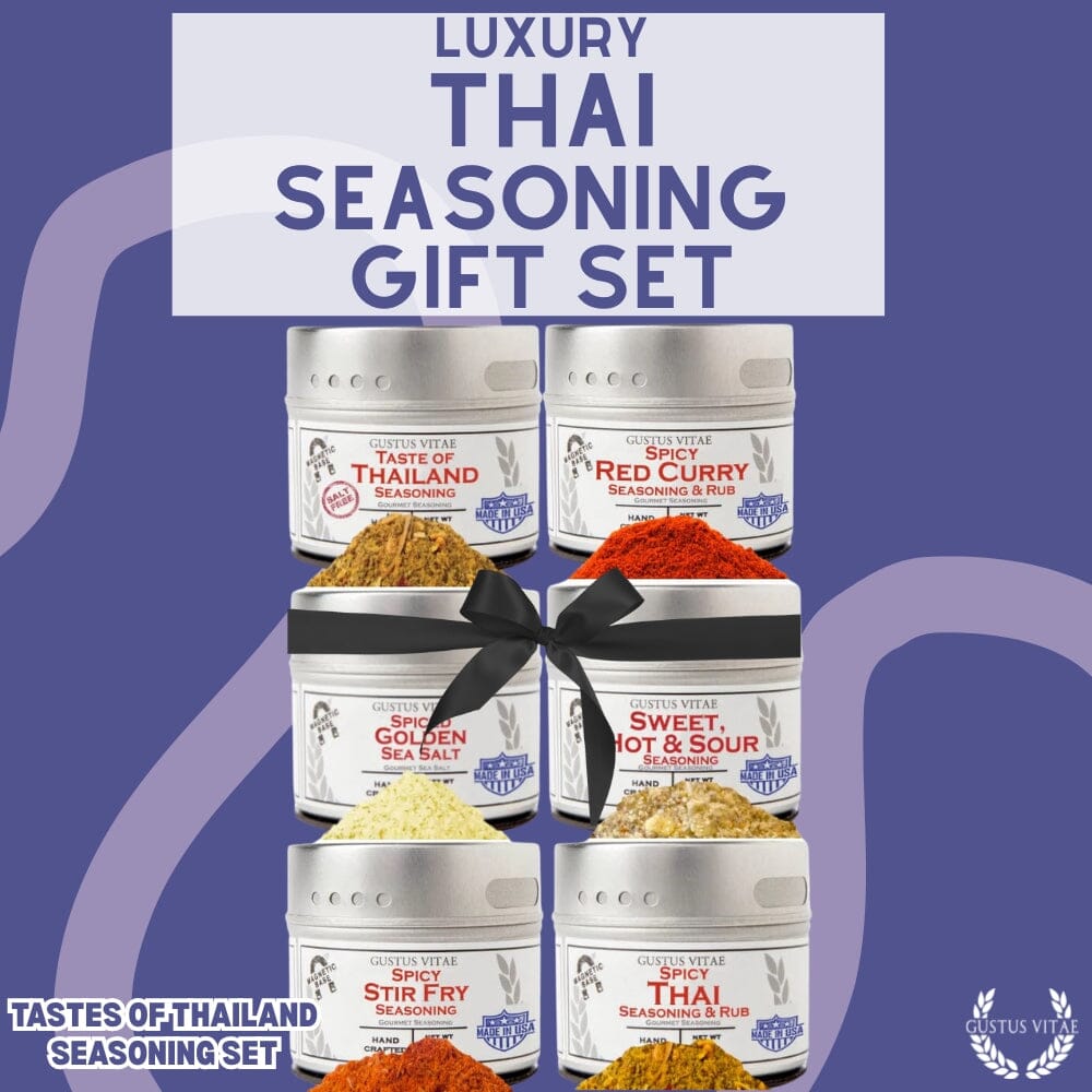 Thai Seasoning Gift Set - Tastes of Thailand - Artisanal Spice Blends Six Pack - BBQRubs.com