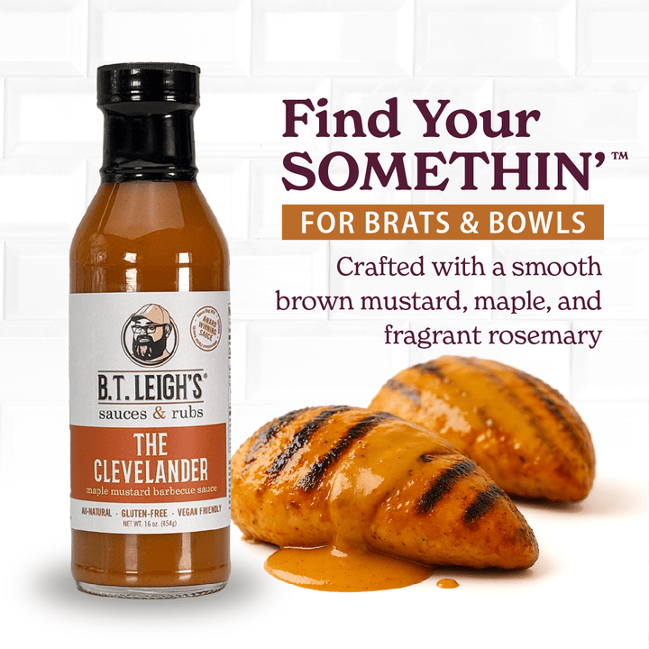 The Clevelander - Mustard Maple Rosemary Barbecue Sauce - BBQRubs.com