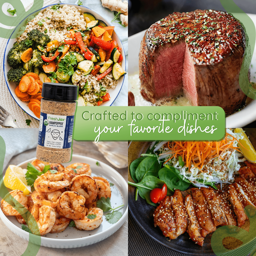 VamPepper® Garlic Pepper Blend – Low Sodium Bold & Smoky Garlic Seasoning - BBQRubs.com