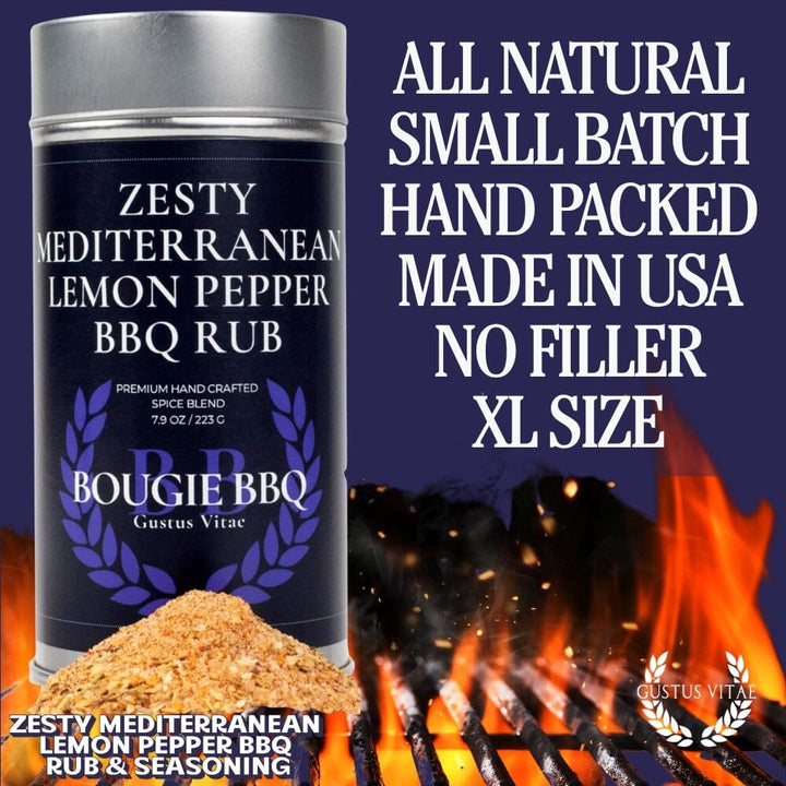 Zesty Mediterranean Lemon Pepper BBQ Rub & Seasoning - BBQRubs.com