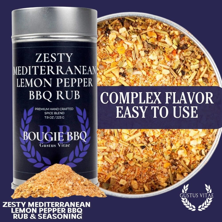 Zesty Mediterranean Lemon Pepper BBQ Rub & Seasoning - BBQRubs.com