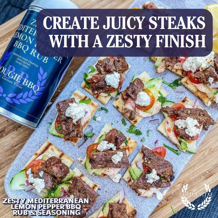 Zesty Mediterranean Lemon Pepper BBQ Rub & Seasoning