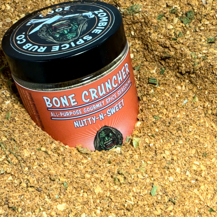 Zombie Spice Rub Co. | Bone Cruncher | Go Spice Pouch to Get Hooked | Sweet & Nutty are Your Friends - BBQRubs.com