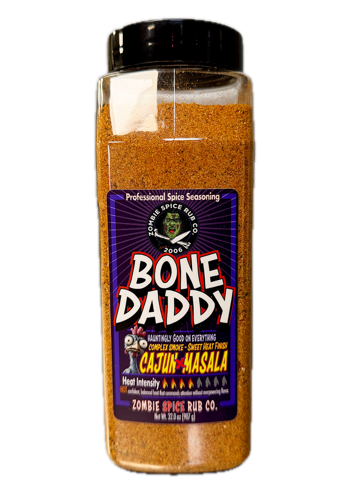 Zombie Spice Rub Co. | Bone Daddy | Go Spice Pouch to Get Hooked | Cajun Meets Masala Will Make Holla Yum - BBQRubs.com