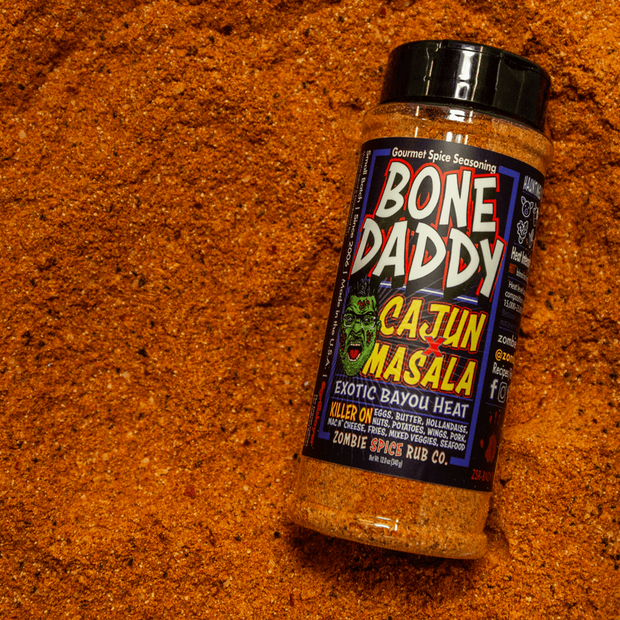 Zombie Spice Rub Co. | Bone Daddy | Go Spice Pouch to Get Hooked | Cajun Meets Masala Will Make Holla Yum - BBQRubs.com