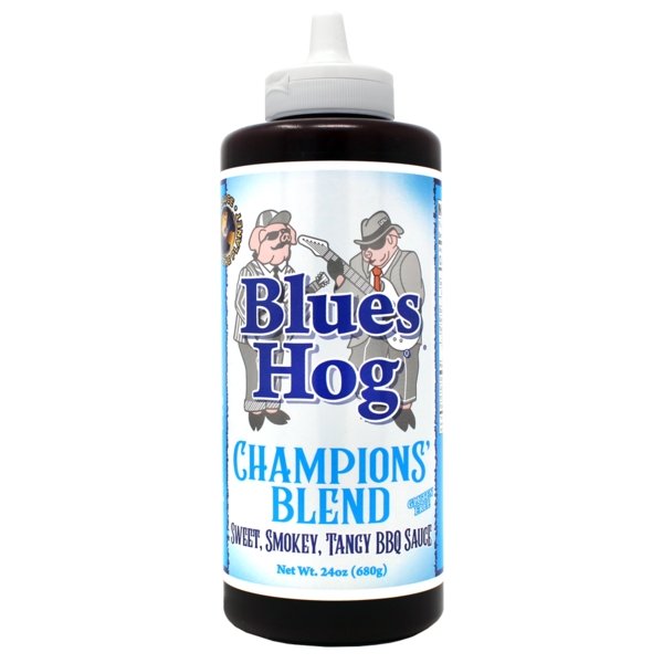 Blues Hog Champions' Blend BBQ Sauce Squeeze Bottle 24 oz. - BBQ Rubs