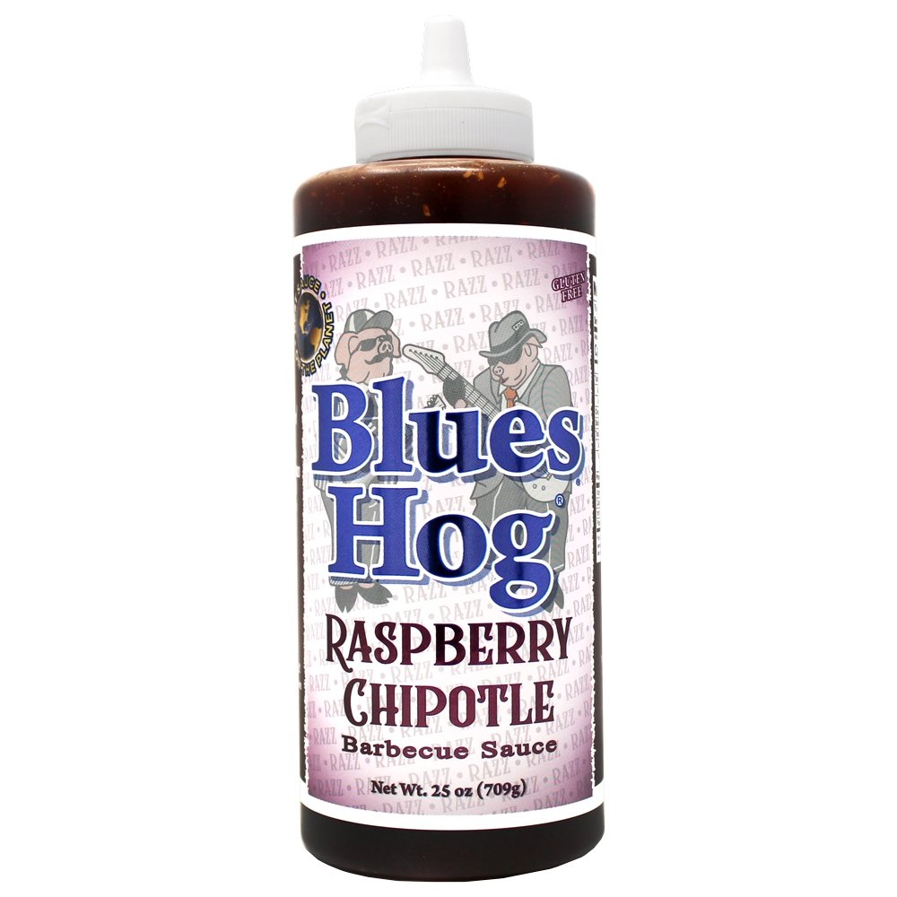 Blues Hog Raspberry Chipotle BBQ Sauce Squeeze Bottle 25 oz. - BBQ Rubs