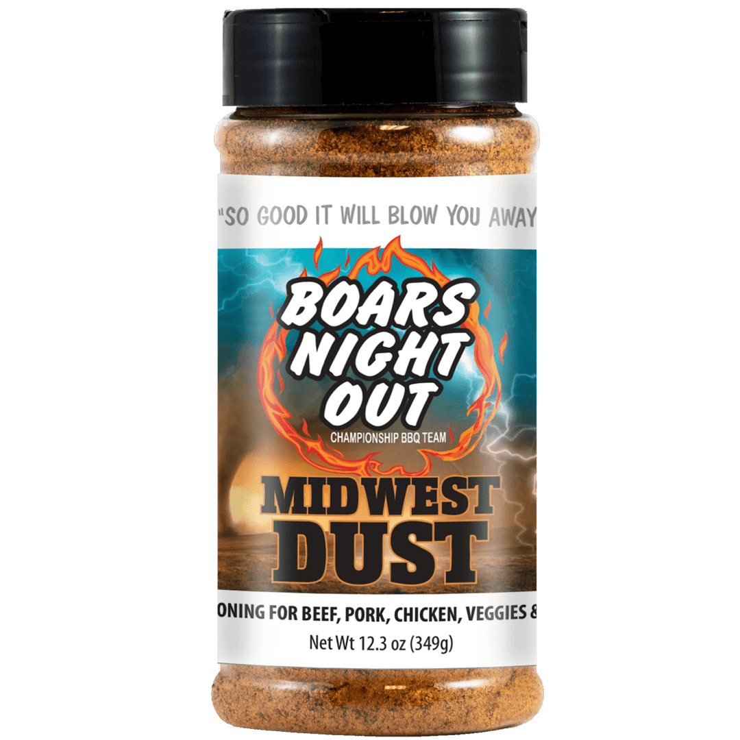 Boar's Night Out Midwest Dust BBQ Rub 12.3 oz - BBQRubs.com